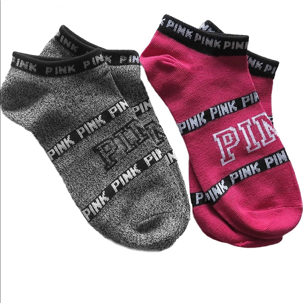 Victoria's PINK Sock VS No Show Women LOVE PINK